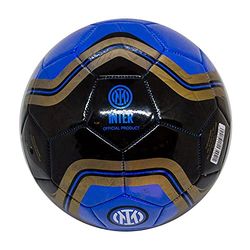 Mondo Toys Inter Pro Voetbal genaaid, officieel product, maat 5, 400 g, kleur zwart-blauw, 13402