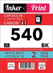 INKER PRINT C-C540BK – Cartouche d’Encre Noire XL, Compatible avec Canon 540 BK, remplace Canon PG-540