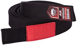 Venum Men's Venum Brazilian Jiu Jitsu Belt Black Size A4, Black, A4 UK