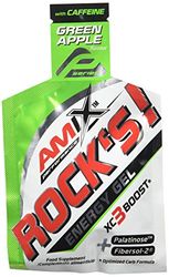 Amix - Rock´s Gel con Cafeína - Suplemento Alimenticio - Con Base de Carbohidratos - Proporciona Energía Instantánea - Nutrición Deportiva - 20 bolsitas de 32 gr