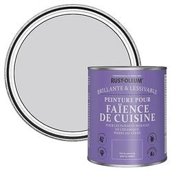 Rust-Oleum Peinture Violette Résistante à l'eau pour Faïence de Cuisine, Finition Brillante - Ombre Lilas 750ml