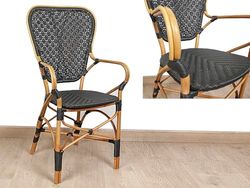 BUTACA RATTAN/BAMBOO NEGRO/NATURAL