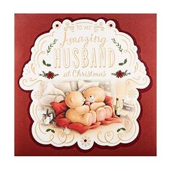 Hallmark Kerstkaart voor echtgenoot - Cute Forever Friends Design