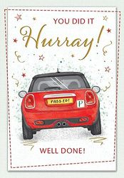 Piccadilly Greetings Driving Test Passed Congratulations Card Car - 7 x 5 inches