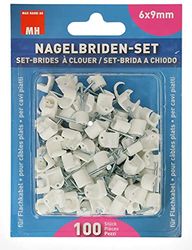 Max Hauri 139710 Set per Nail Art, Bianco