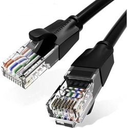 Cable de red - latiguillo RJ45 UTP CAT6 AWG26, 2 m, negro, ideal para conexiones rápidas y eficientes de alta velocidad. *