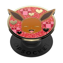 PopSockets: PopGrip - Soporte y Agarre para Teléfonos Móviles y Tablets con un PopTop Intercambiable - Pokémon - Eevee XOXO Enamel