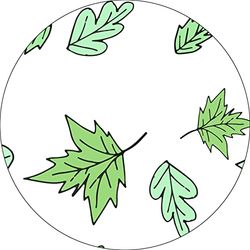 Bonateks, Round Digital Printed Mouse Pad, Non-Slip Base, for Office and Home, Diameter:22cm