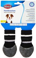 Trixie Non-Slip Socks for Dog, Black, Medium/Large