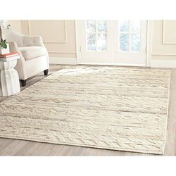 Safavieh Danica KNY816A-5 - Alfombra de Lana y algodón Anudada a Mano (152 x 243 cm), Color Marfil