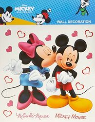 AG Design DKs 1085 Disney Musse Pigg, Väggklistermärke, Papper, Flerfärgad, 30 x 30 cm