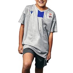 RC Deportivo Camiseta Entrenamiento Técnicos 2019/20, Maglietta Unisex-Bambini, Grigio, JXS