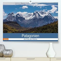 Patagonien - Am Puls der Wildnis (hochwertiger Premium Wandkalender 2024 DIN A2 quer), Kunstdruck in Hochglanz: Tauchen Sie ein in eine andere Welt ... der letzten wirklichen Wildnisse unserer Erde