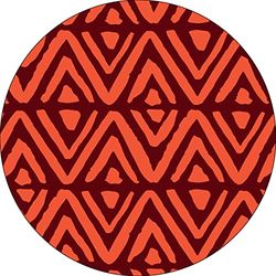 Bonateks, Ronde digitaal bedrukte muismat, antislip onderkant, voor kantoor en thuis, diameter: 22 cm
