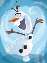 Olaf Frozen Adventure Tela, Multicolore, 60 x 80 cm