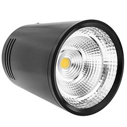 BeMatik LED-plafondlamp, COB, 5 W, 220 V, AC 6000 K, zwart, 75 mm (NE013)