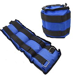 Ducomi Juri Gewichten Enkels en Polsen-Sport-Enkelbanden Polsbandjes Sportschool en Thuis-Ideaal voor Sport en Opleiding -Verbetering van de Spiertonus van de Ledematen (Blauw, 2 x 2 kg)