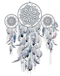 Summer Thornton Dreamcatcher Silver 40 x 50 cm canvas print canvasdruk, meerkleurig, 40 x 50 cm