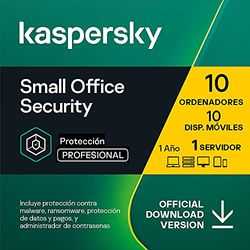 Kaspersky Small Office Security | 10 Dispositivios 10 Móviles 1 Servidor | 1 Año | PC / Mac / Android / Servidor | Código de activación vía correo electrónico