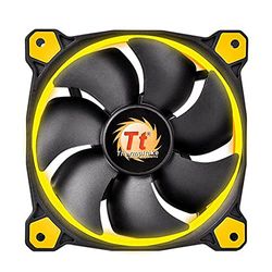 Thermaltake - Riing 12 LED - Ventilateur PC (12 cm - LED Jaune) Noir