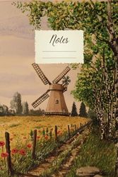 Notes: Lined Notebook Journal with Classical Vintage Art Aesthetic Design, 6x9, Ruled, 120 Premium Pages, 671