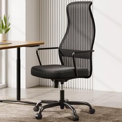 SIHOO Chaise de Bureau Ergonomique M101C - Conception du Dossier en S Doublement Épurée, Chaise de Bureau Grande et Robuste, Coussin de Siège à Haute Résilience, Chaise d'Ordinateur (Noir)