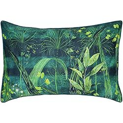 Designers Guild Arjuna Leaf Federa per Cuscino, Cotone, Viridan, 50 x 70 cm