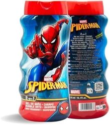 Spiderman 2-in-1 Kids Bubble Bath & Shampoo - Gentle, Paraben-Free Hair & Body Wash with Vitamin E & A, pH Balanced for Sensitive Skin - Lightly Scented, Safe for Children Aged 3+, 475ml
