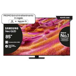 Samsung Smart TV 85'' QE85QN90FATXZT Neo QLED 4K Mini LED, NQ4 AI Gen3 Processor, 4K AI Upscaling Pro, Glare Free, Dolby Atmos & OTS+, NeoSlim Design, 2025