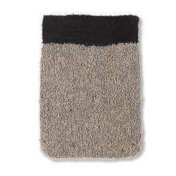 Eco Bath London Guanto da bagno in canapa di sisal naturale, 65 g, colore: nero