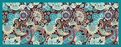 Doge Milano Chemin de cuisine, 100% Made in Italy, Tapis résistant aux taches avec impression numérique, Tapis antidérapant et lavable, Modèle Marrakech - Cherilyn, cm 140x52