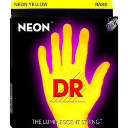 DR Cuerdas HI-DEF NEON cuerdas para bajo guitarra (NYB5-45)