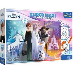 Trefl Primo - Disney Frozen, Le Joyeux Monde de la Reine des Neiges - 3en1: Puzzle 24 Grands Eléments, Livre de Coloriage, Jeu de Coloriage, Puzzles de Coloriage avec des Personnages de Contes de Fées