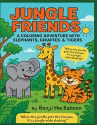 My Jungle Friends: A Coloring Adventure With Elephants, Giraffes, And Tigers