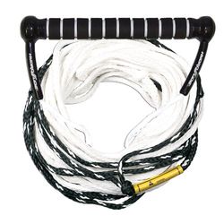 Hydroslide Two Section Ski Touw, 75-Voeten, Zwart
