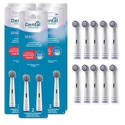 Dental Source SENSITIVE Tête de rechange pour Oral-B Pack de 10 Lot de 10