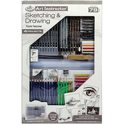 Royal Brush Clearview Lot de 79 Accessoires pour Croquis et Dessin Grand Format