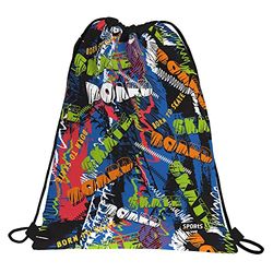 Grafoplás 37611100. Mochila Saco Cuerdas, Bolsillo Exterior, 36x47cm, Colección Sports, Skate