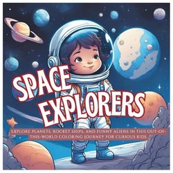 Space Adventures: A Galactic Coloring Book for Kids with Astronauts, Aliens, and UFOs: Explore planets, rocket ships, and funny aliens in this ... ages 4 to 10. Perfect for autistic children