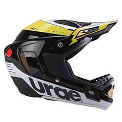 Urge Down-O-Matic Casque de VTT Mixte Adulte, Noir/Jaune/Blanc, L