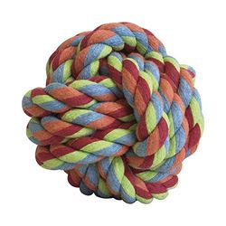 Gloria Hondentouwbal - Maat 9-10 cm - Verzorging voor de tandgezondheid van uw hond - Robuuste bal - Zeer Duurzaam - Hondenspeelgoed - Touwspeelgoed - Verschillende kleuren