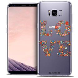 Caseink - fodral för Samsung Galaxy S8 (G950) [Crystal Gel HD Collection Summer Design Love Flowers - mjuk - ultratunn - tryckt i Frankrike]