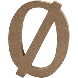 Letra, H: 13 cm, MDF, 1 unidad