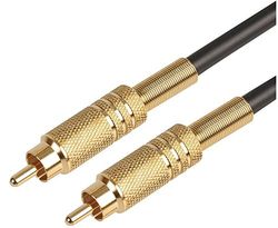 Pro Signal PSG00455 Phono (RCA) macho a macho con cable RG59, 3 m, color negro