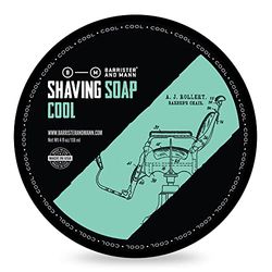 Barrister and Mann Sapone da Barba Cool 118ml, Bergamotto, Limone, Lavanda, Muschio, Made in USA