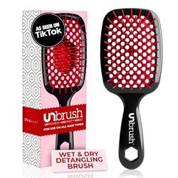 FHI HEAT Unbrush, Red - Cepillo para desenredar el cabello rojo
