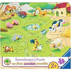 Ravensburger Italy - 00.003.683 My First Wooden Puzzle Piccola Fattoria, 03683