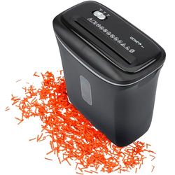 Genie Trituradora de papel 480X, 8 hojas, corte en partículas, nivel de seguridad P-4, función de arranque y parada automática, papelera de 12 L, protección contra sobrecalentamiento, trituradora de