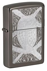 Zippo Lighter, Metal, Black Ice-John Smith Gumbula, One Size
