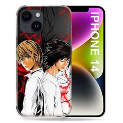 Cover compatibile MagSafe per Iphone 14 (6.1) Manga Death Note Duo